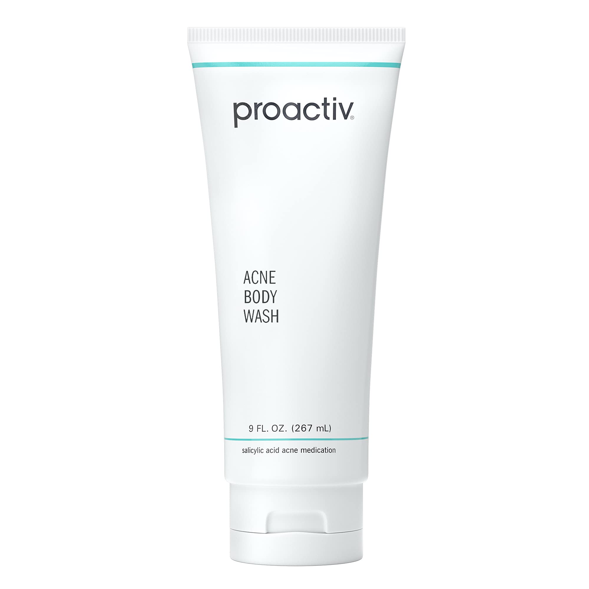 Proactiv front packaging showing 9 fl oz bottle and clear benefits