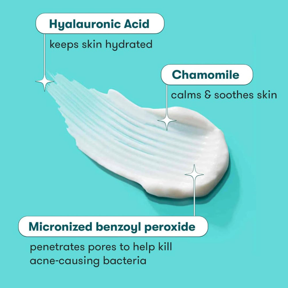 Proactiv ingredient label highlighting micronized benzoyl peroxide benefit