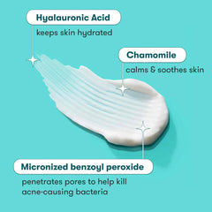 Proactiv ingredient label highlighting micronized benzoyl peroxide benefit