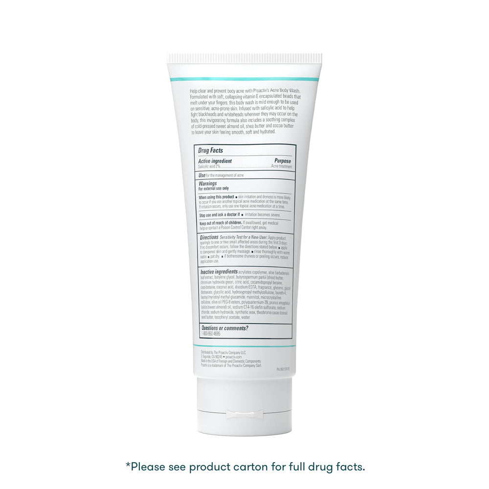 Proactiv size and scale next to hand to show 9 fl oz travel-friendly bottle