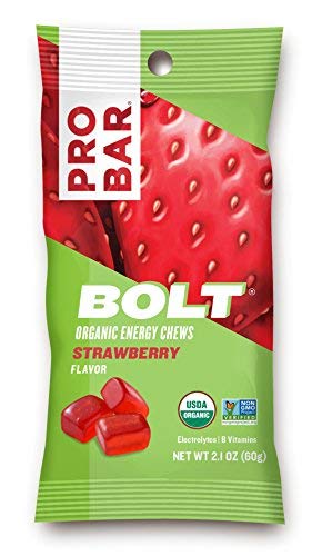 PROBAR Bolt chews tucked in cycling jersey pocket for on-the-go access