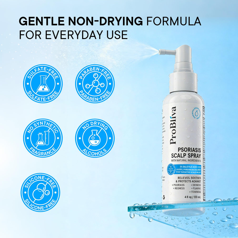 ProBliva label close-up highlighting zinc pyrithione and salicylic acid ingredients