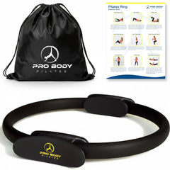 ProBody Pilates 14-inch ring front view showing compact, portable design and sturdy frame