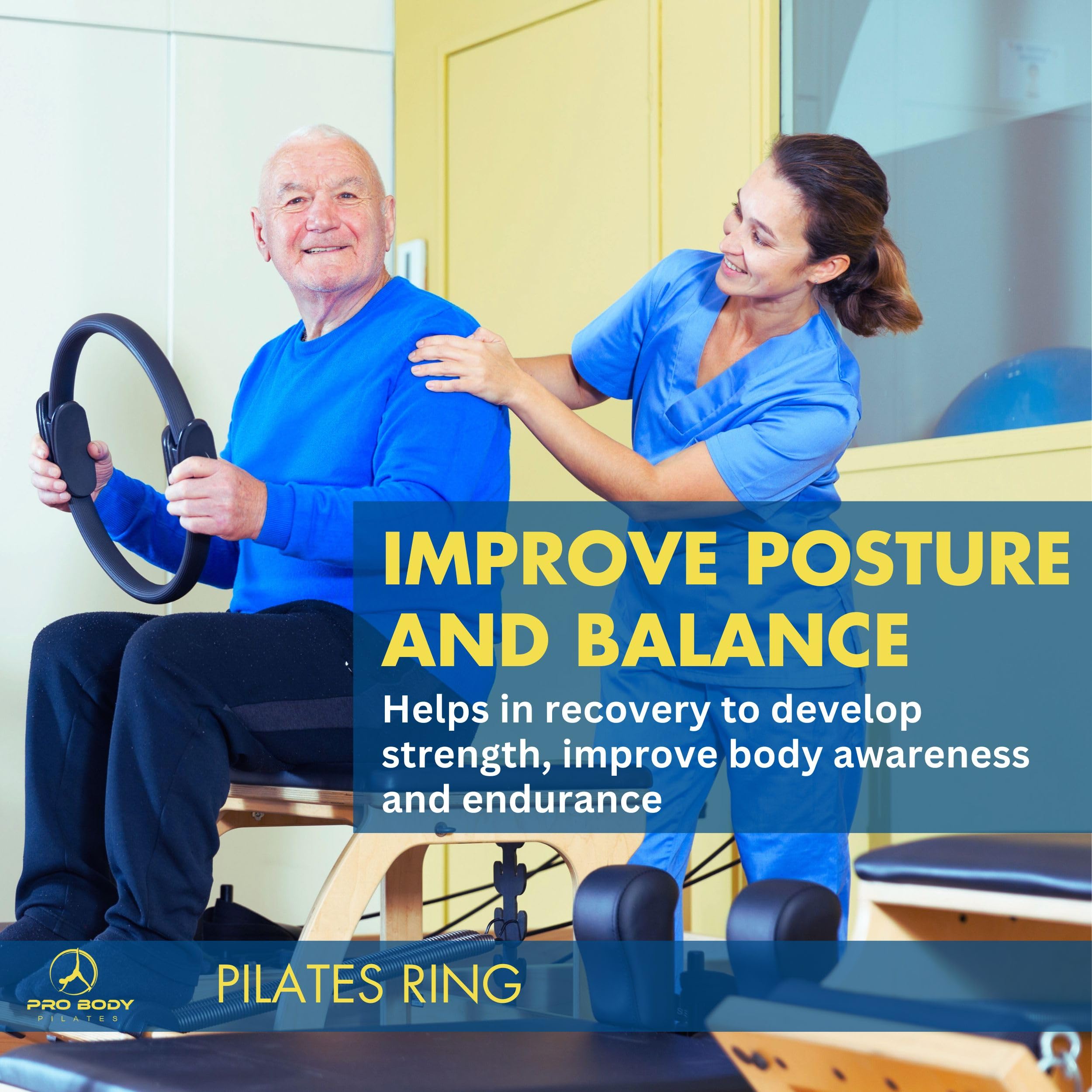 ProBody Pilates ring in a home studio scene showing practical use for daily routines