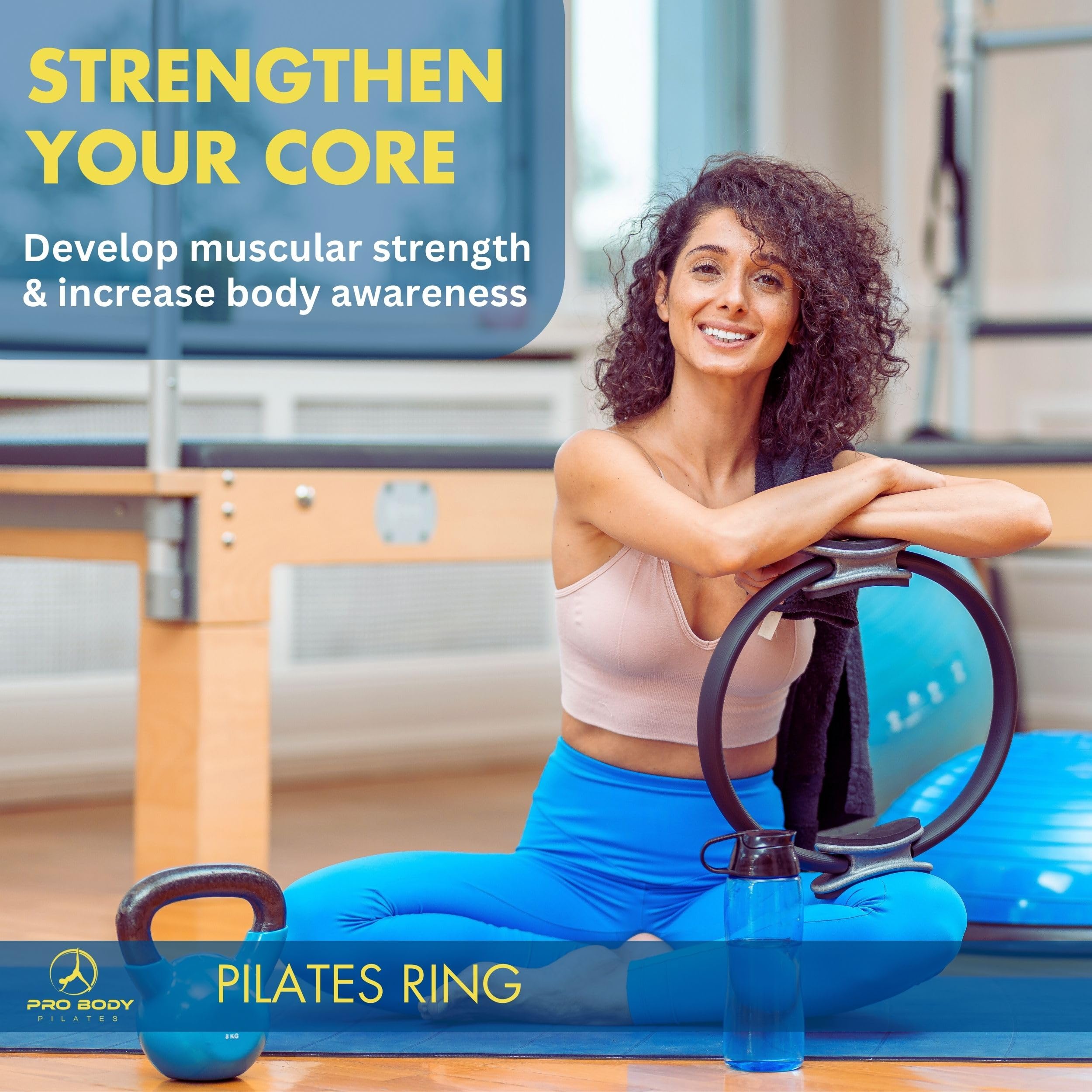 ProBody Pilates moisture-resistant cover texture detail emphasizing durable, sweat-ready finish
