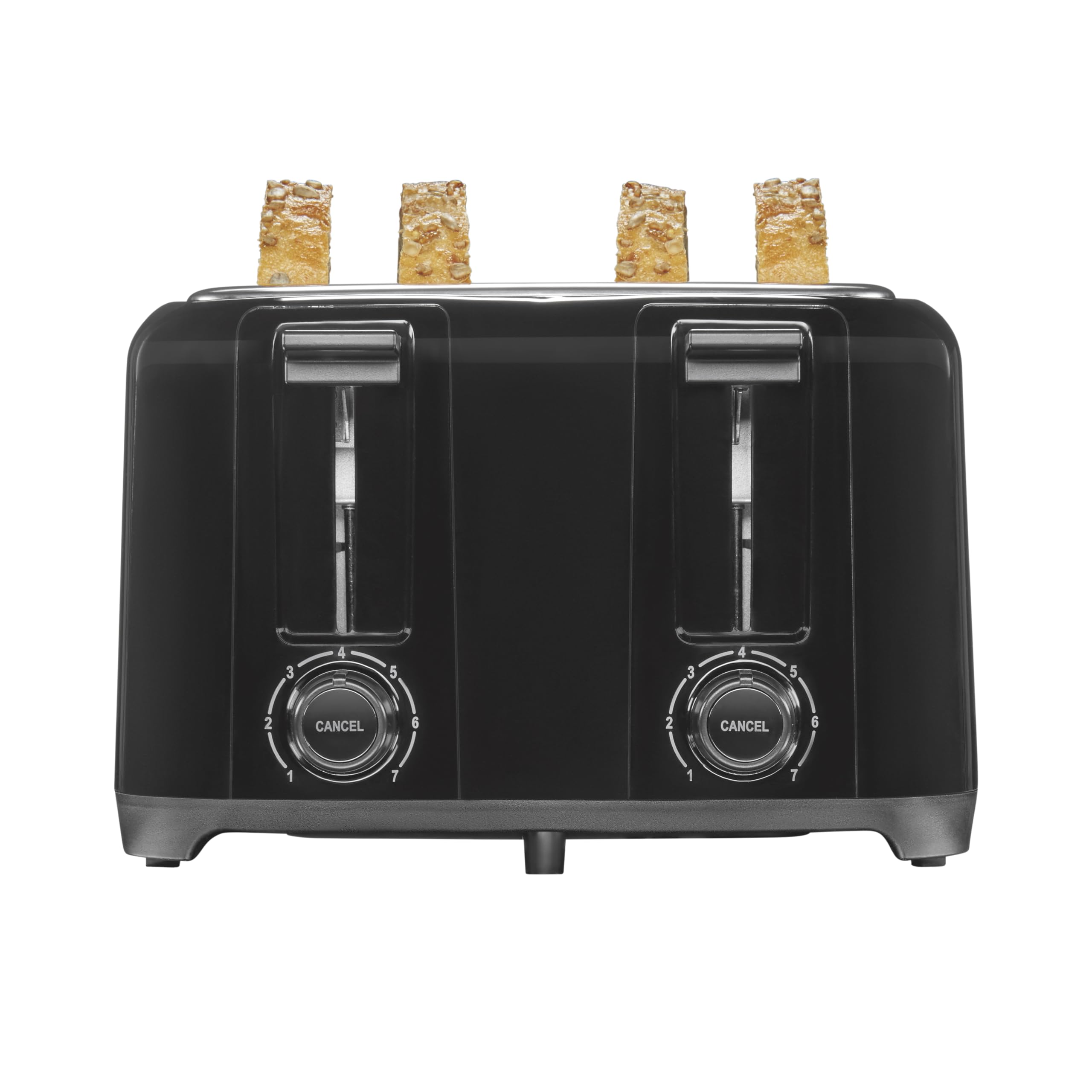 Proctor Silex front view showing four-slice toaster for faster breakfast prep