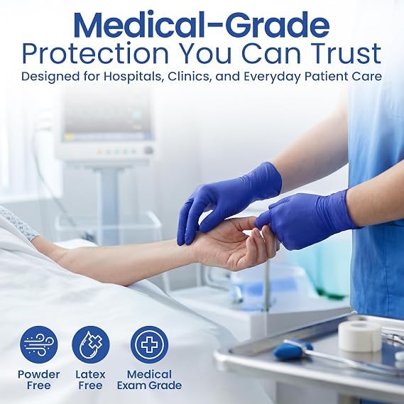 ProCure glove beside ruler showing medium sizing to match ProCure size chart