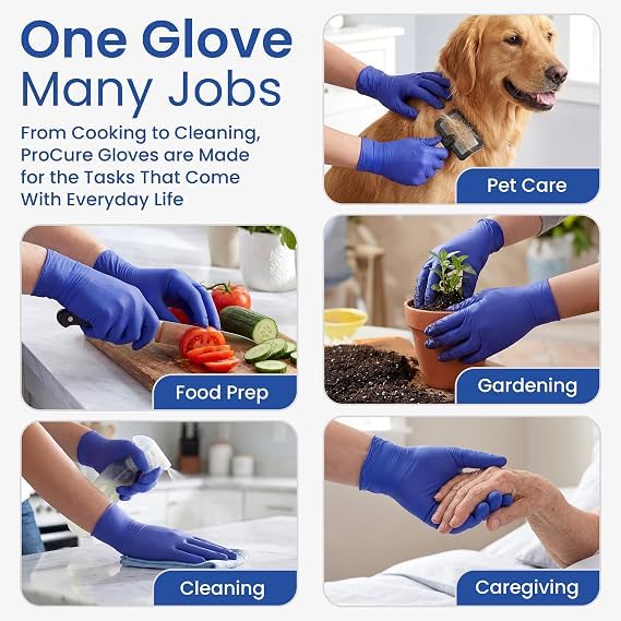 ProCure glove on clinician hand demonstrating dexterity and hygienic protection