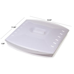 Progressive PrepSolutions bacon grill inside microwave with bacon cooking, delivers crisp results