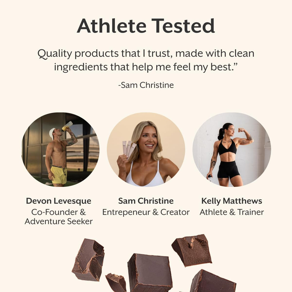 ProMix Nutrition ingredients display showing grass-fed whey and natural sweetener benefits