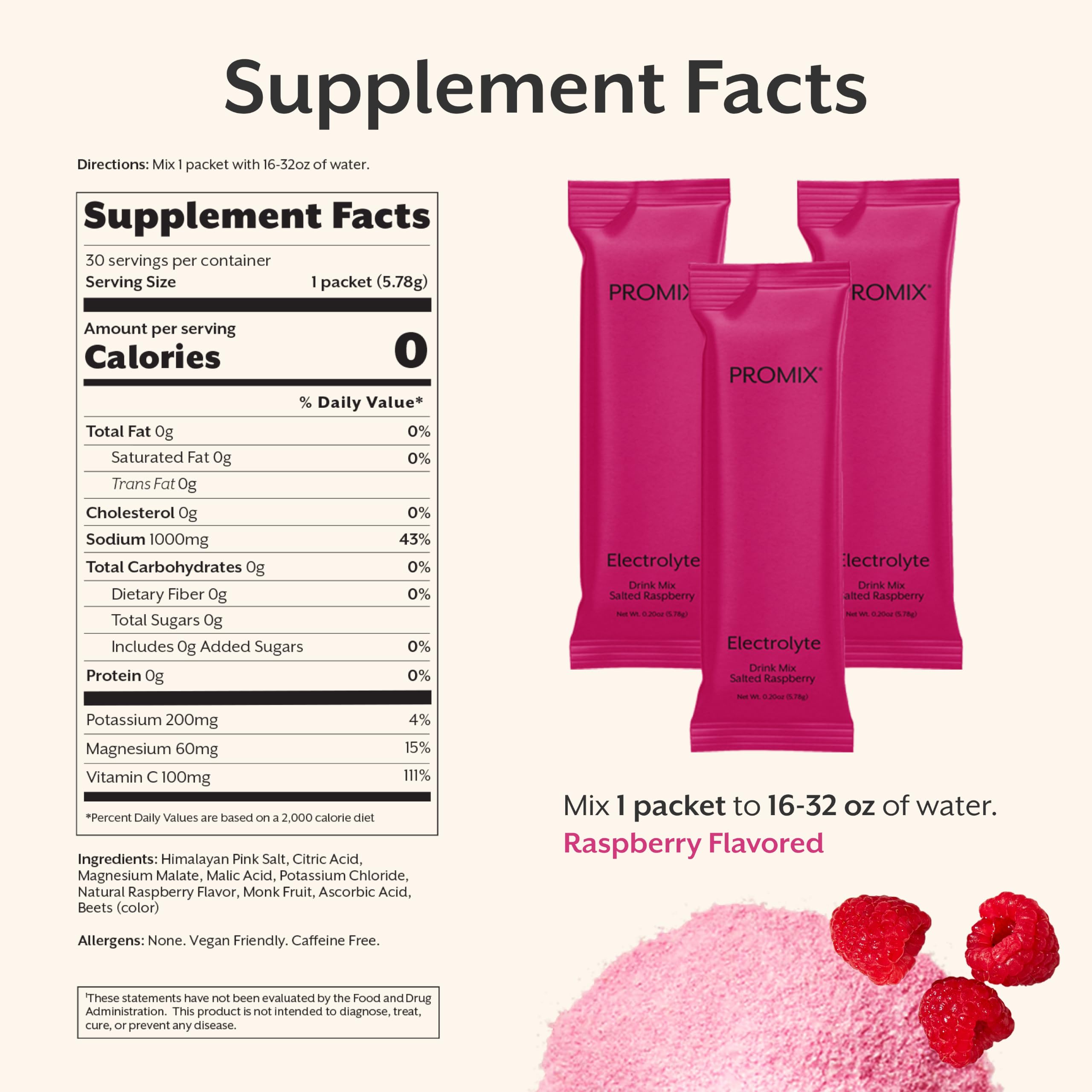 ProMix Nutrition powder scoop with listed minerals showing transparent ingredients benefit