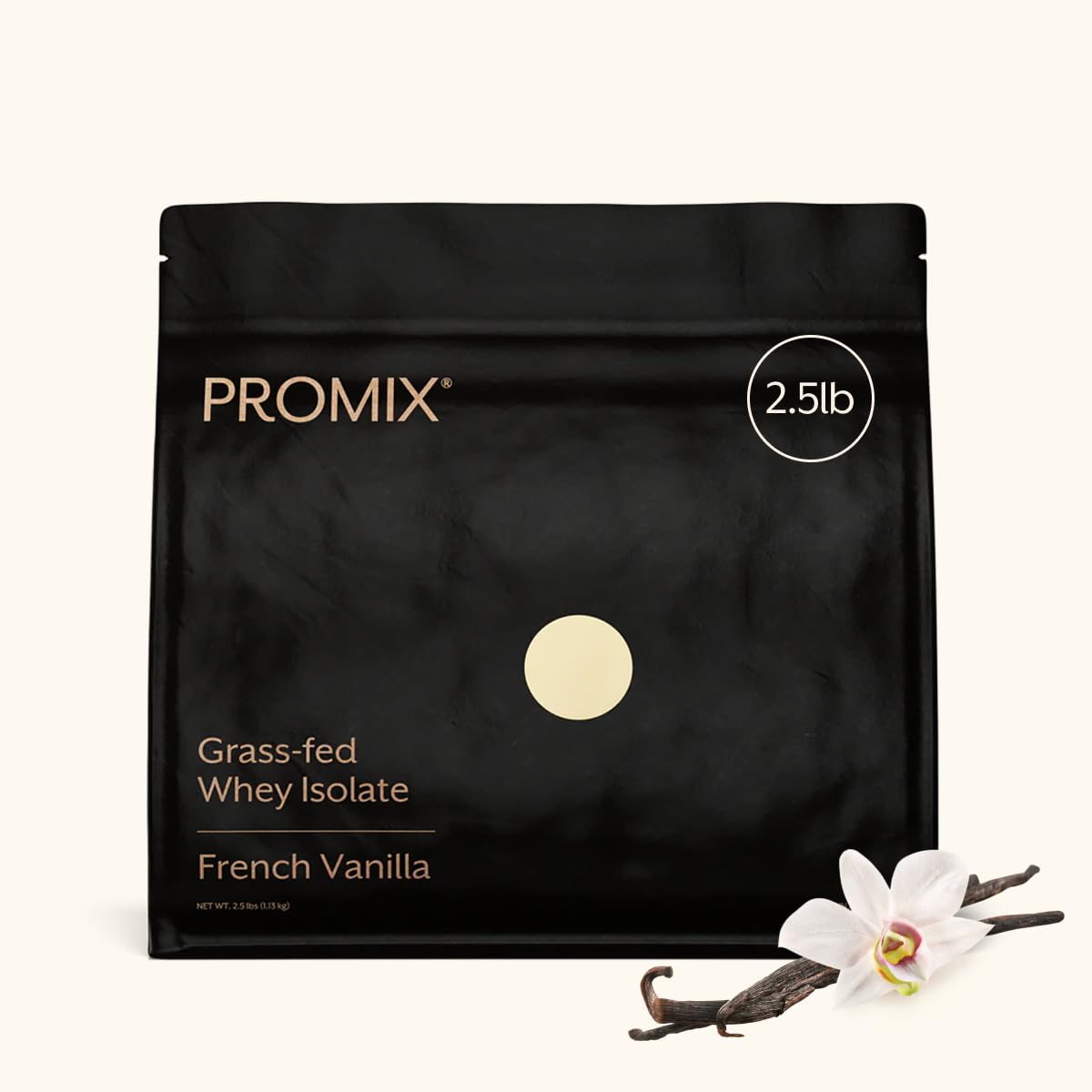 ProMix Nutrition front label showing vanilla tub and clean ingredients benefit