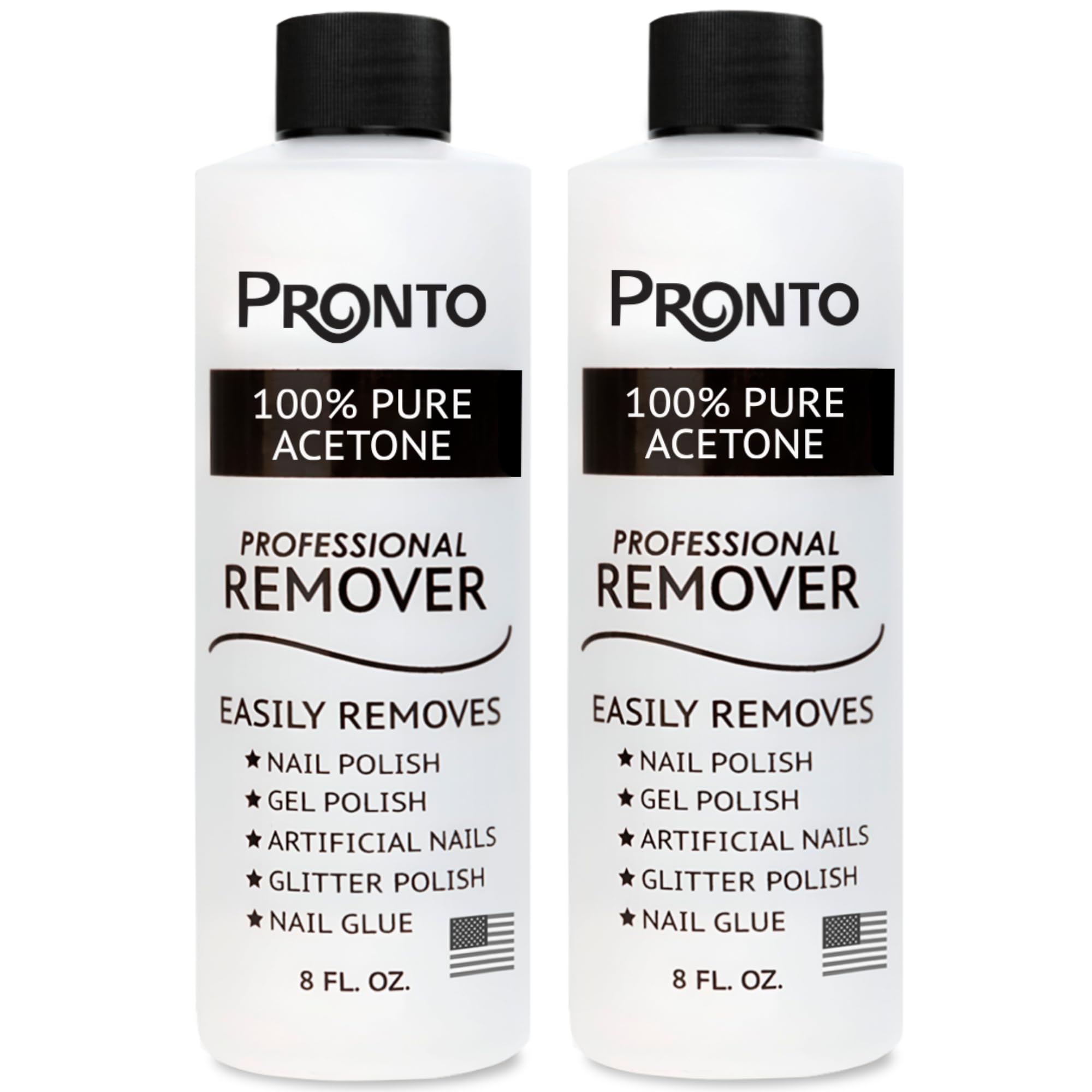 Pronto bottle front label showing product and fast removal benefit