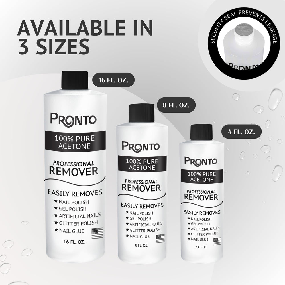 Pronto label close-up showing made in USA quality and reliability