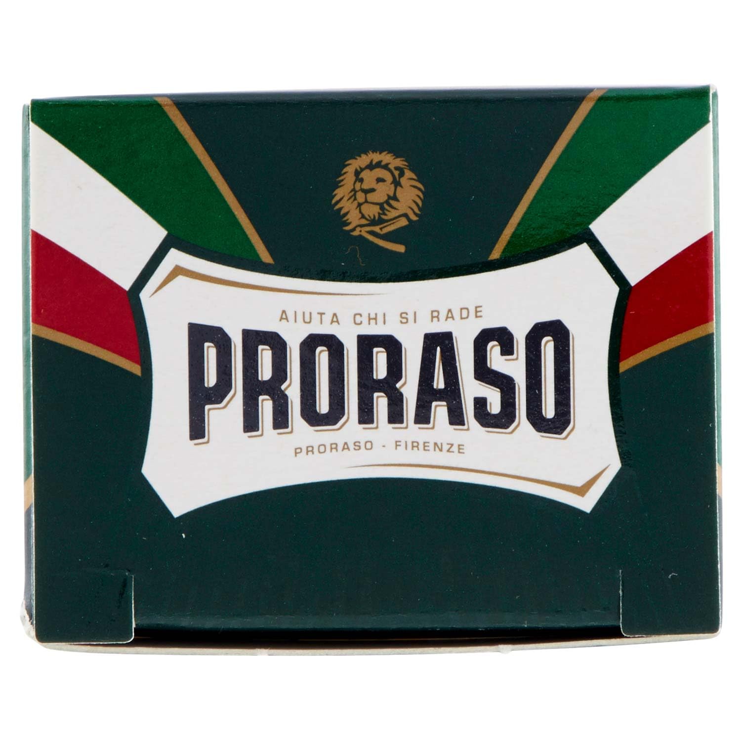 Proraso brush next to hand showing scale for confident sizing