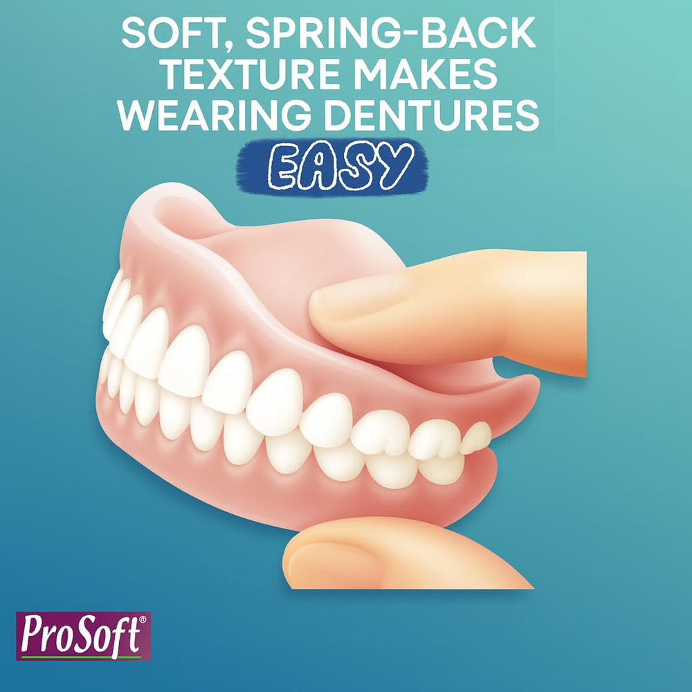 Smiling senior wearing dentures after ProSoft Professional Denture Reliner treatment showing comfort benefit