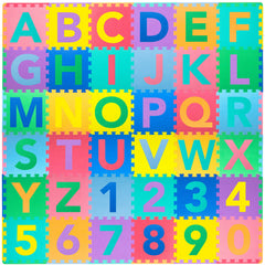 ProSource full assembled play mat showing colorful alphabet tiles and safe coverage