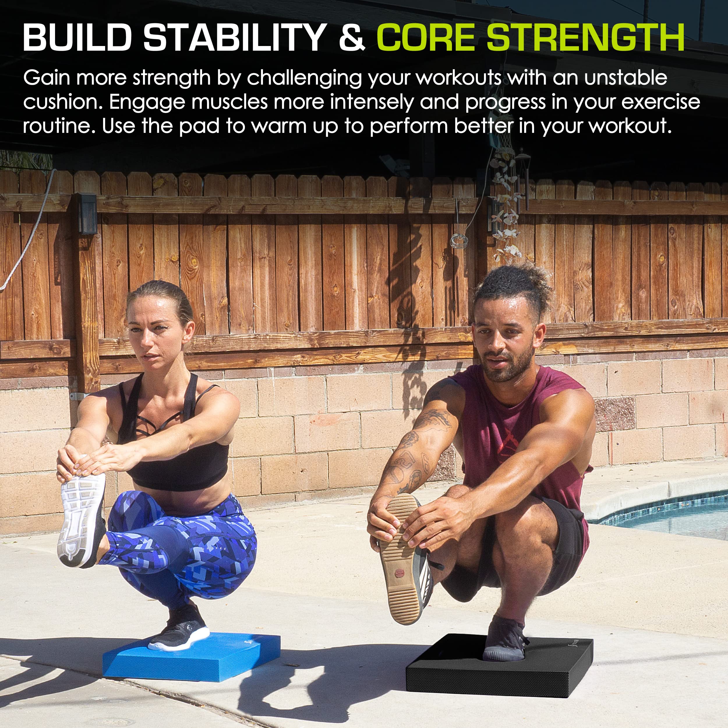 ProsourceFit pad in a home gym setting showing versatile use and space-saving benefit