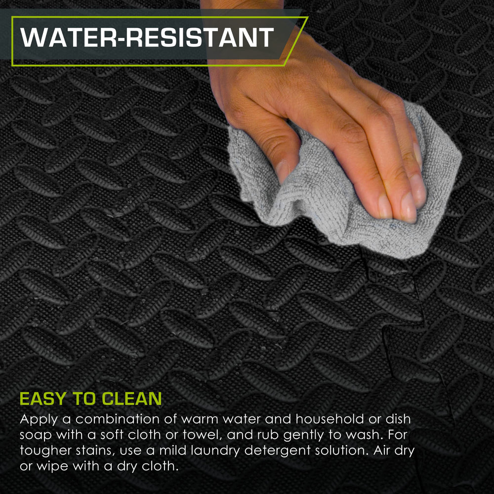 ProSourceFit mat under weight bench protecting floor and reducing noise benefit