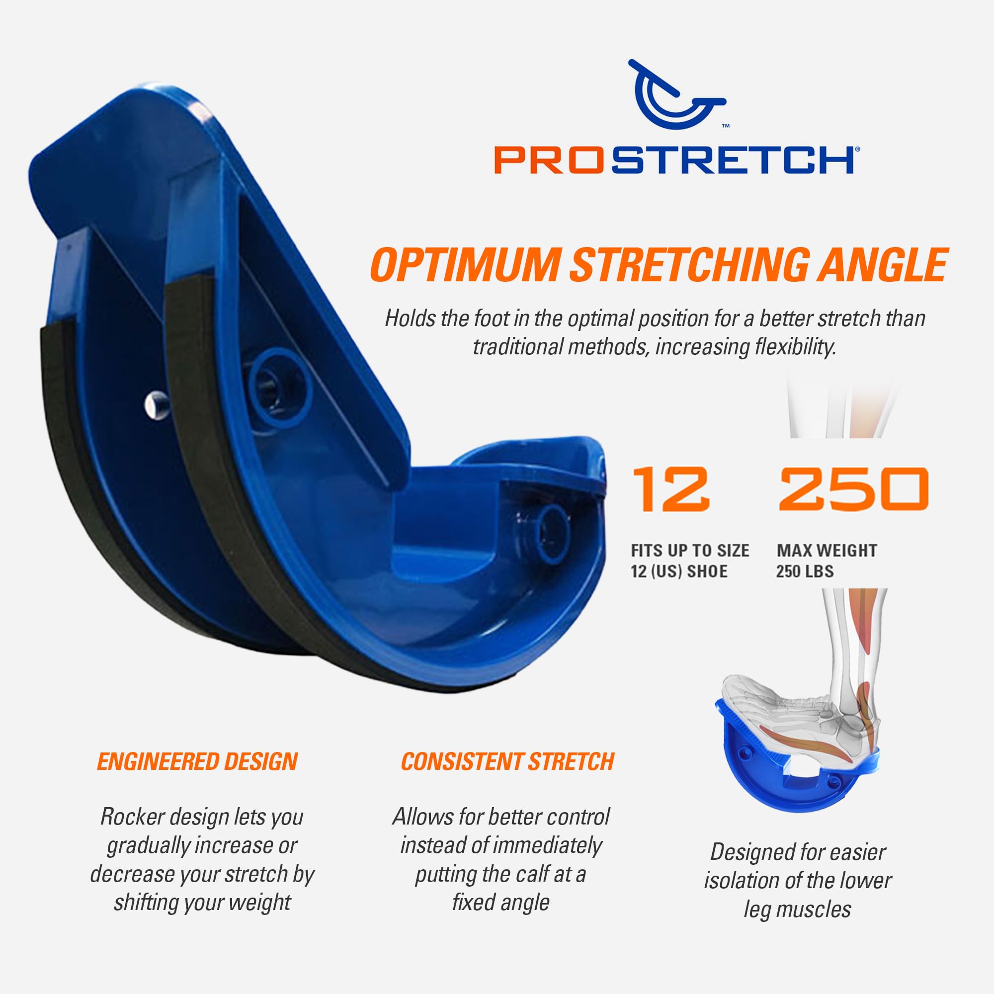 ProStretch label and QR stretching guide showing easy access to routines