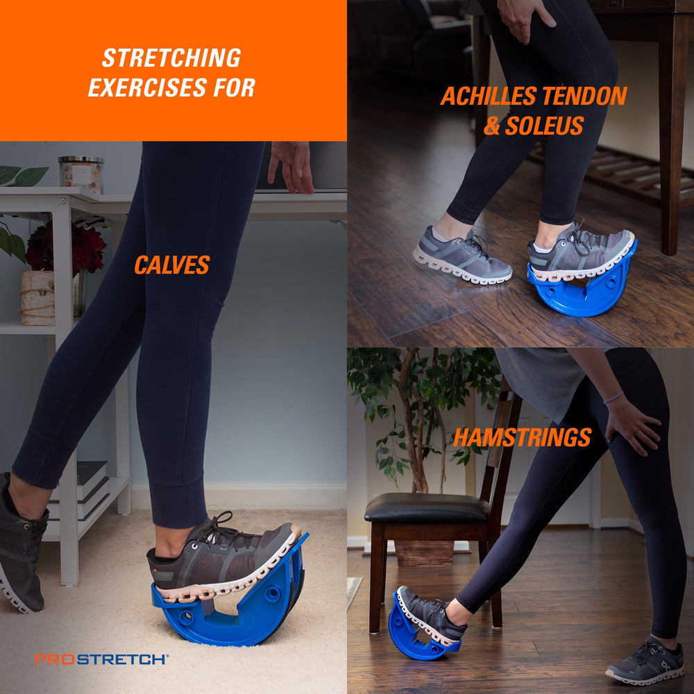 ProStretch side profile angle showing rocker geometry for targeted calf stretch
