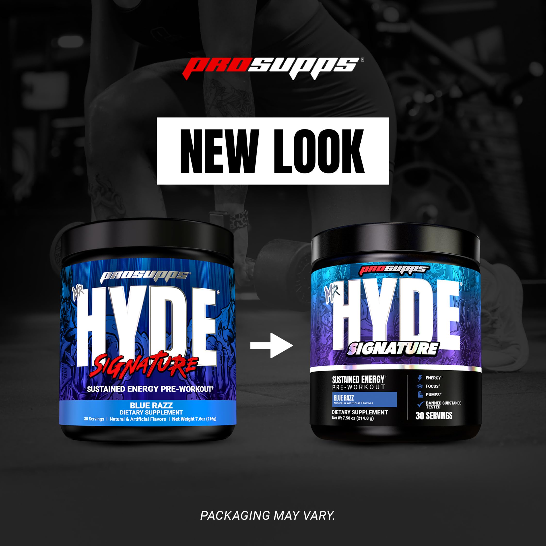 ProSupps Mr. Hyde used by athlete in gym illustrating boosted focus and workout intensity