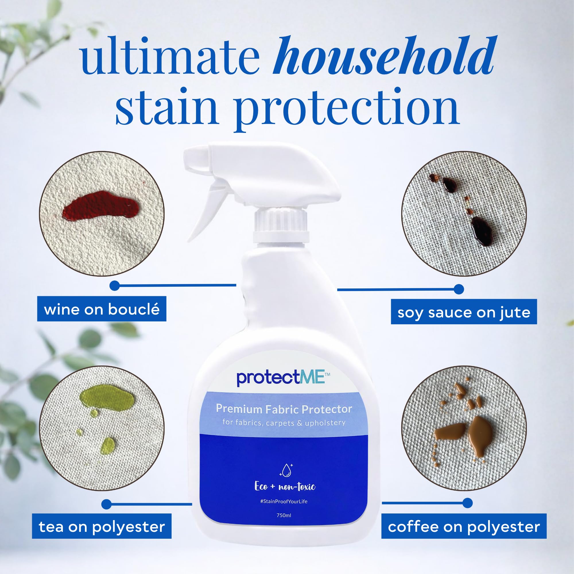 protectME applied to shoes before and after showing stain repellency and cleaner look