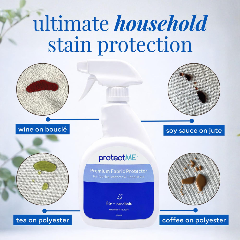 protectME applied to shoes before and after showing stain repellency and cleaner look