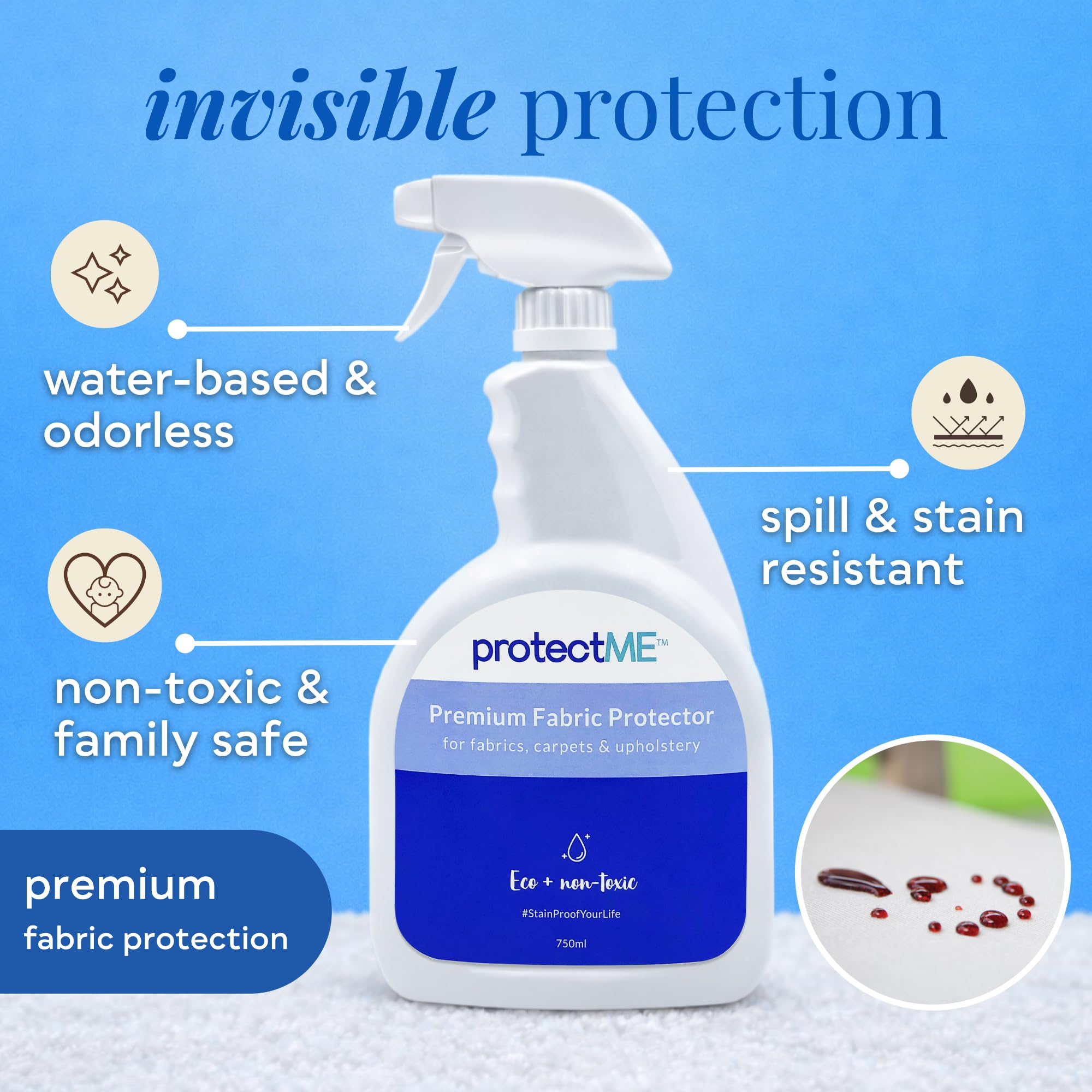protectME trigger spray nozzle close-up highlighting ease of application and control