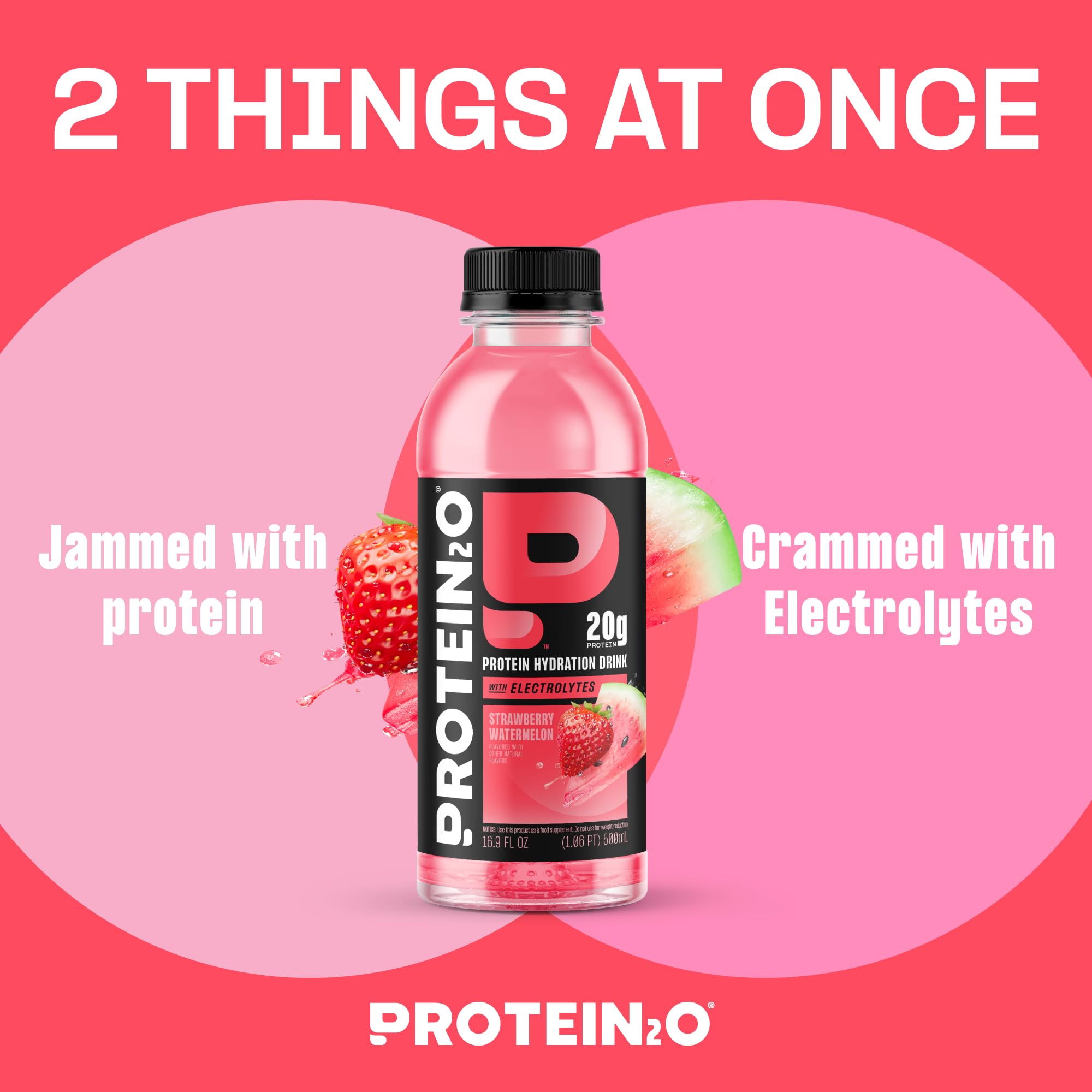 Protein2o close-up clear whey texture highlighting light refreshing feel