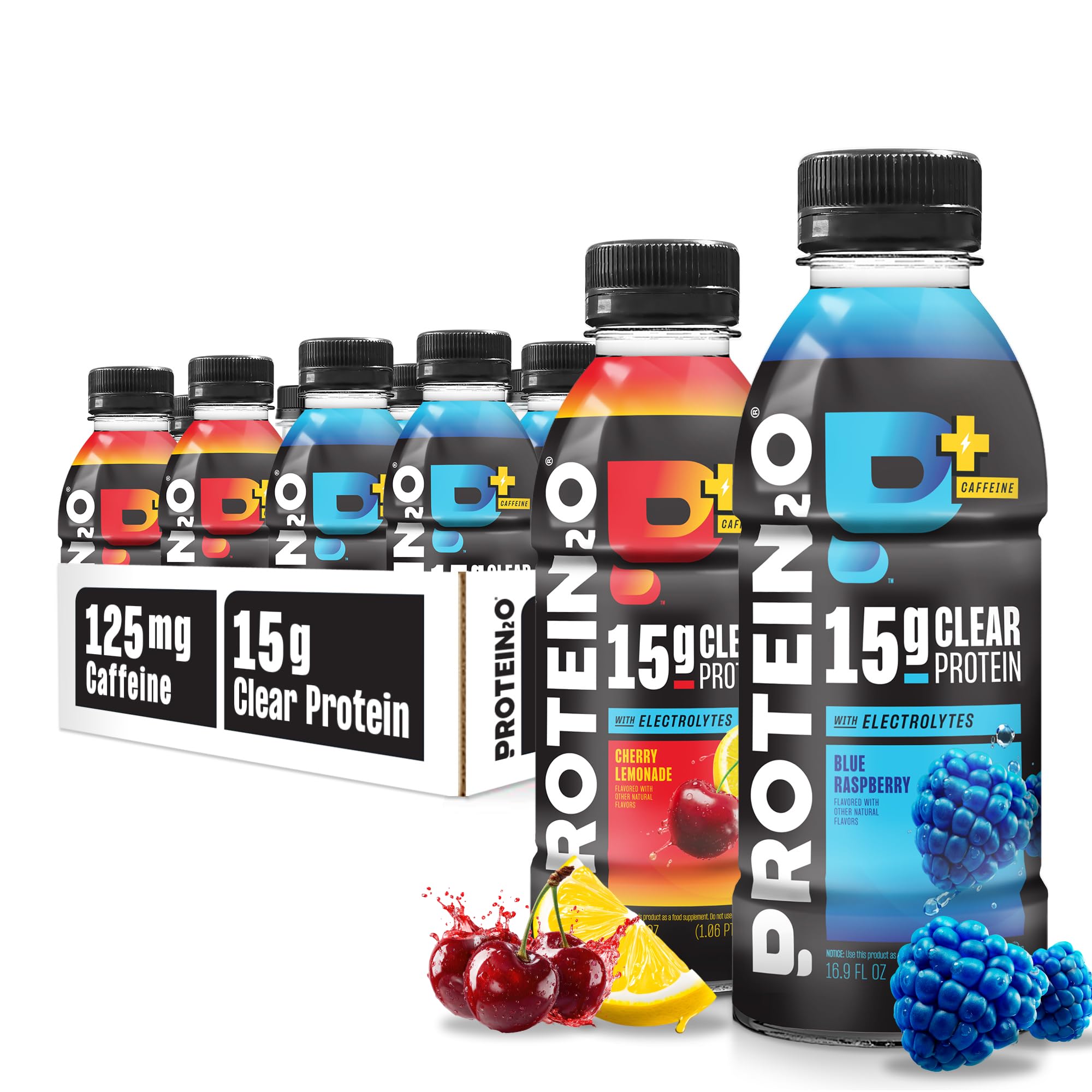 Protein2o front bottle showing clean label and refreshing look
