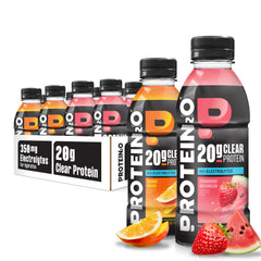 Protein2o front bottle orange mango showing brand and refreshing flavor benefit