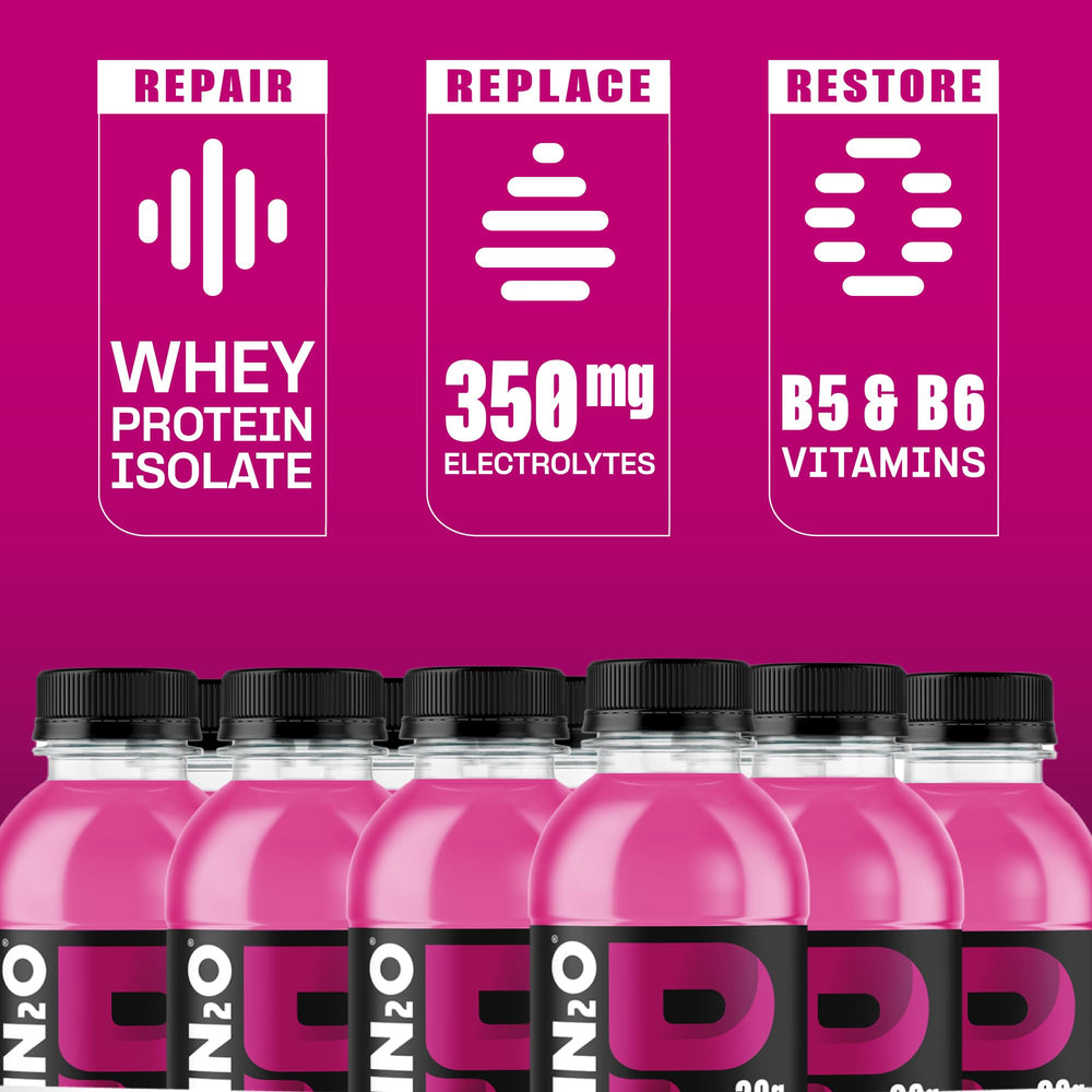 Protein2o bottle on gym towel illustrating post-workout hydration benefit