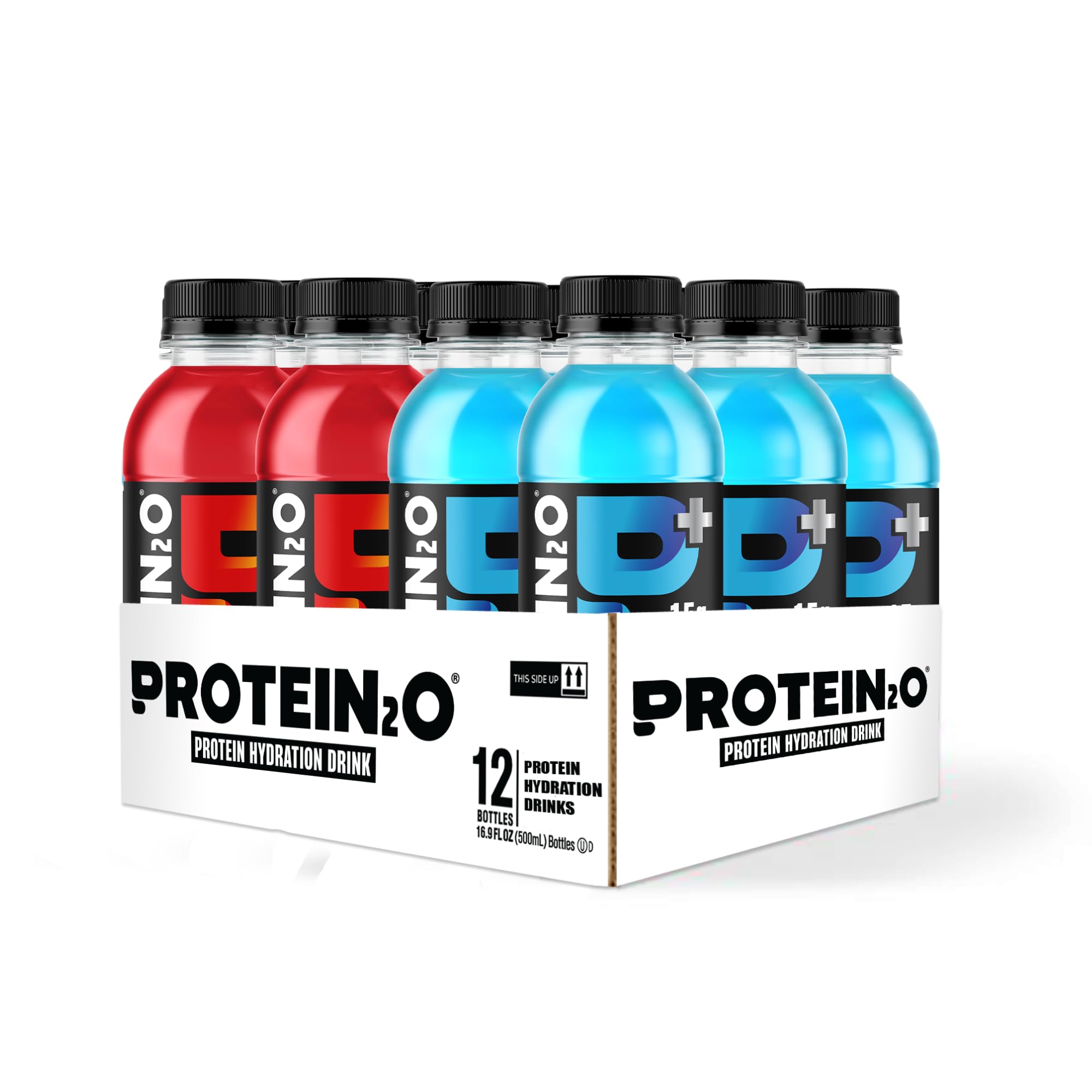 Protein2o pouring into glass illustrating clear texture and hydration