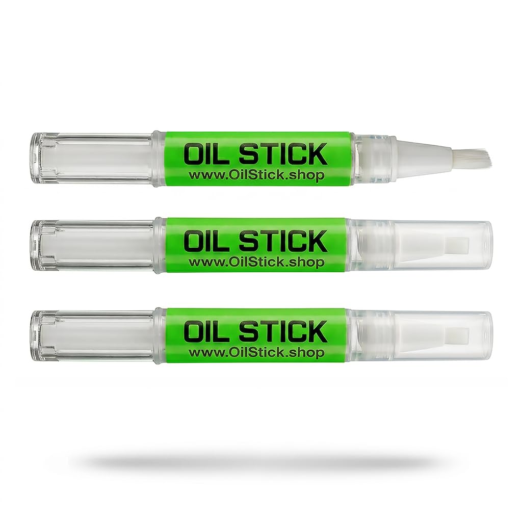 Generic proudle OilStick front view showing compact applicator and neat packaging benefit