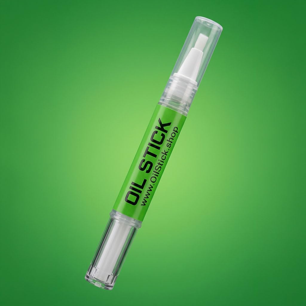 Generic proudle OilStick on a workbench with tools illustrating easy maintenance workflow