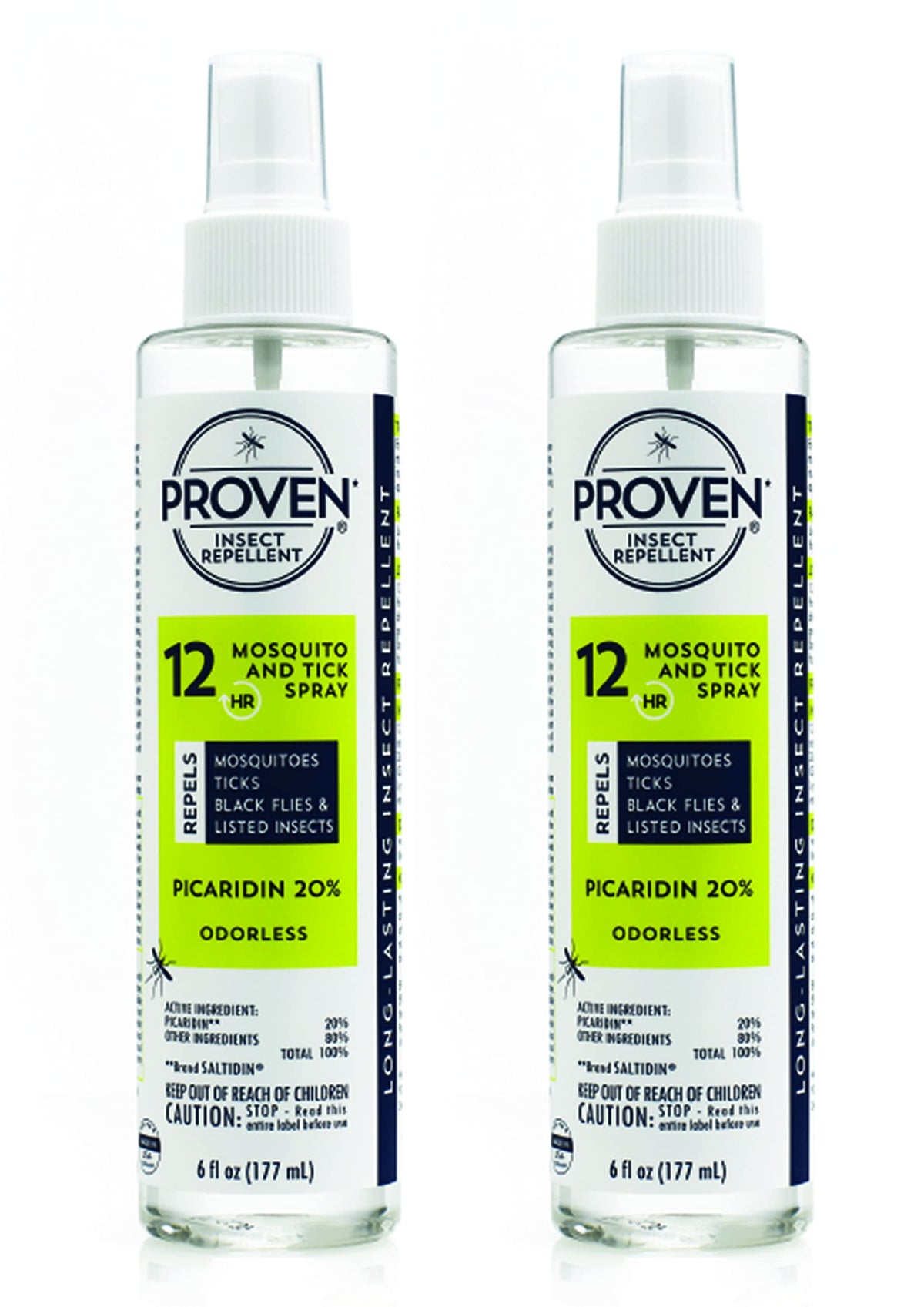 Proven front packaging 2-pack showing label and size, easy identification benefit