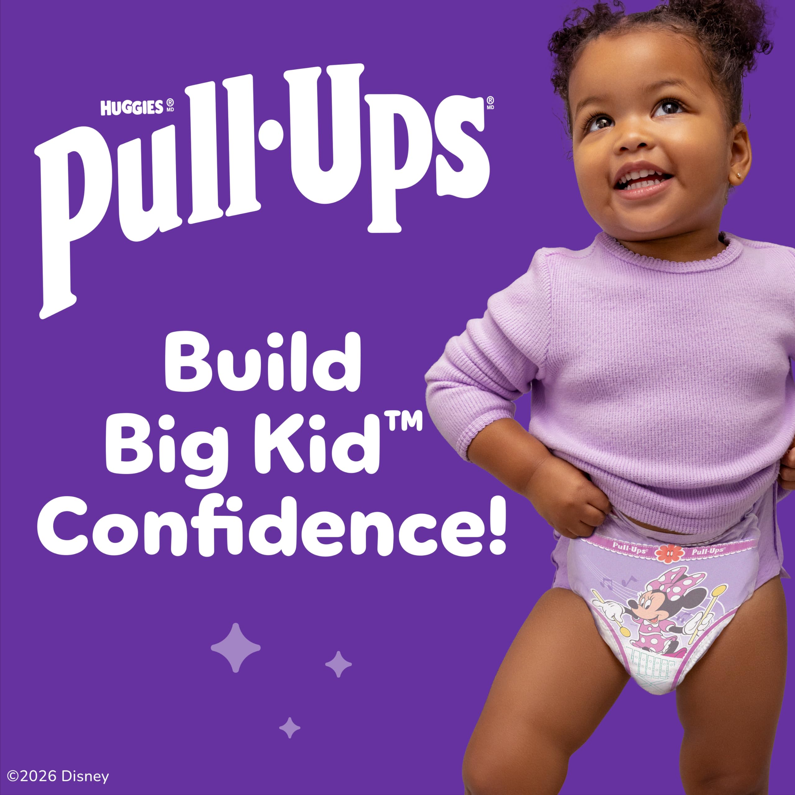Pull-Ups back view highlighting absorbent zone for leak protection