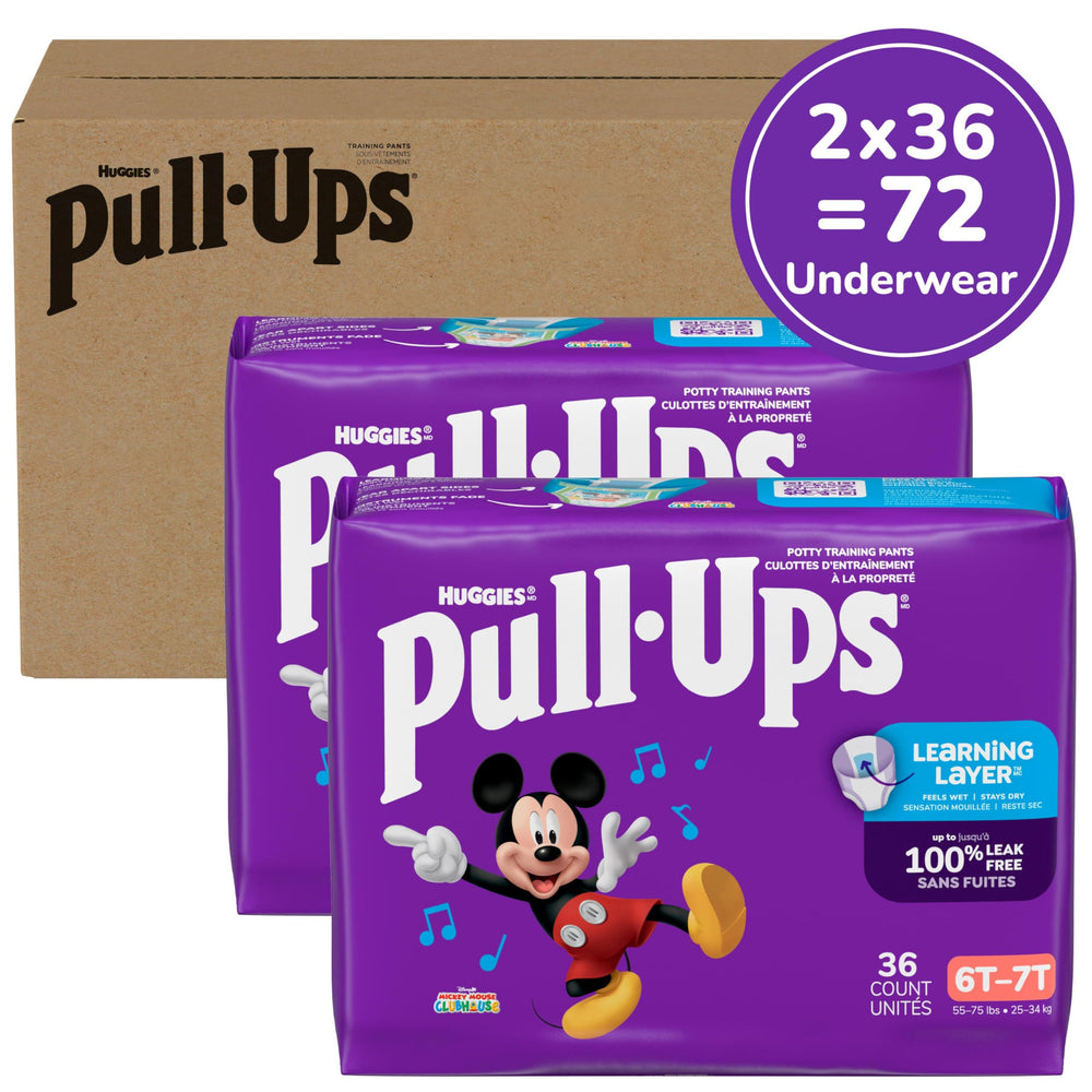 Pull-Ups back packaging displaying directions, ingredient info, and safety details