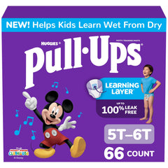Pull-Ups front packaging showing product count and size, clear purchase info