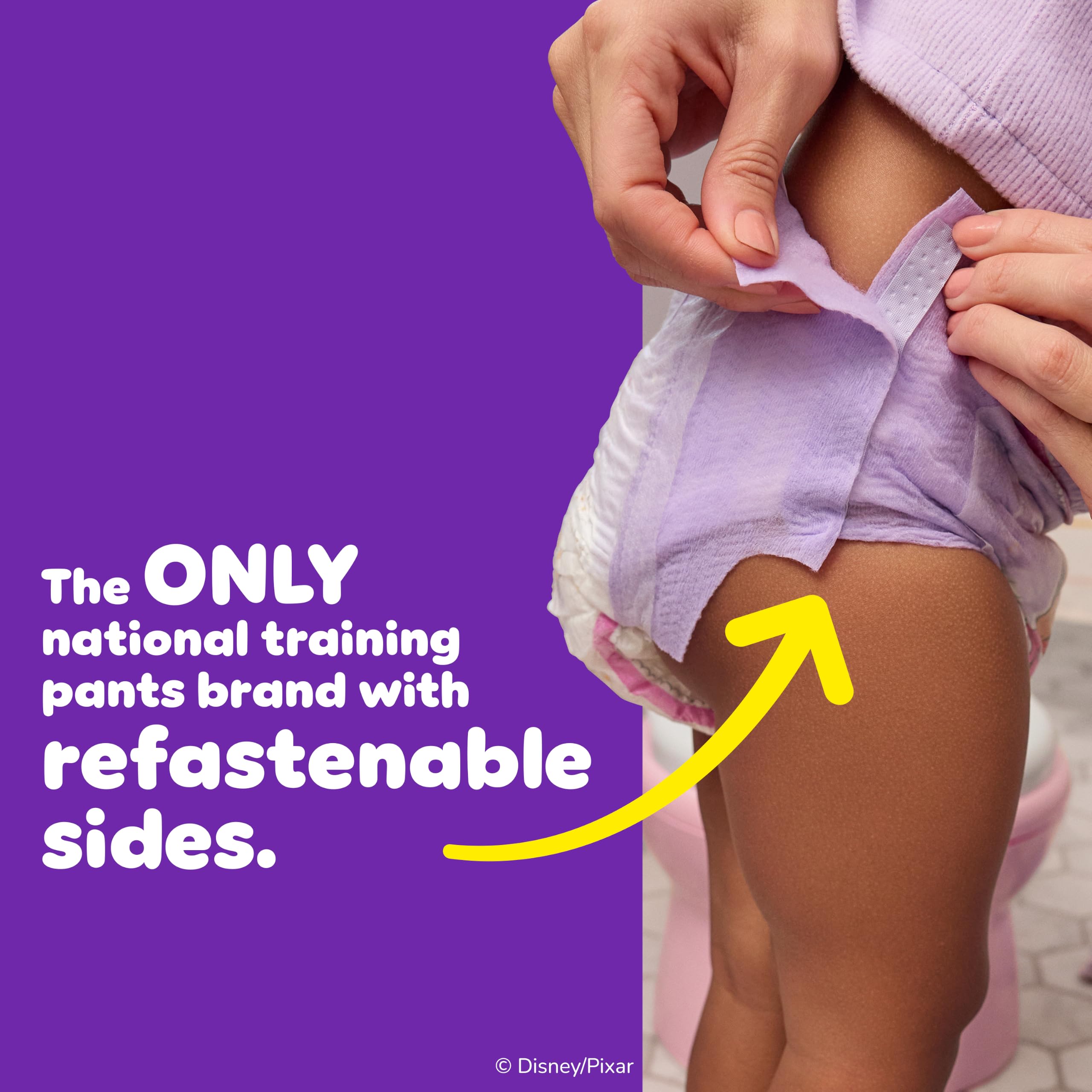 Soft inner lining of Pull-Ups offering gentle feel for sensitive skin