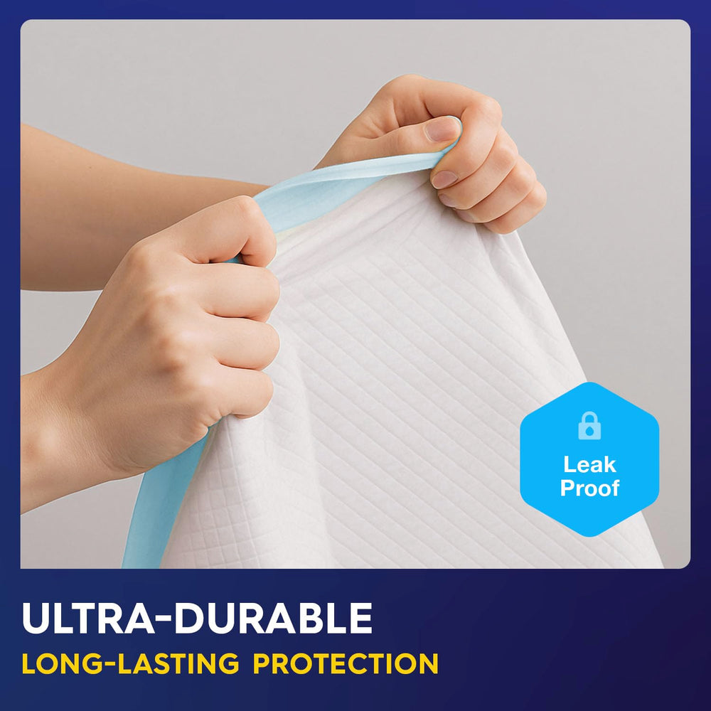 Pulp underpad on mattress preventing sheets from getting wet