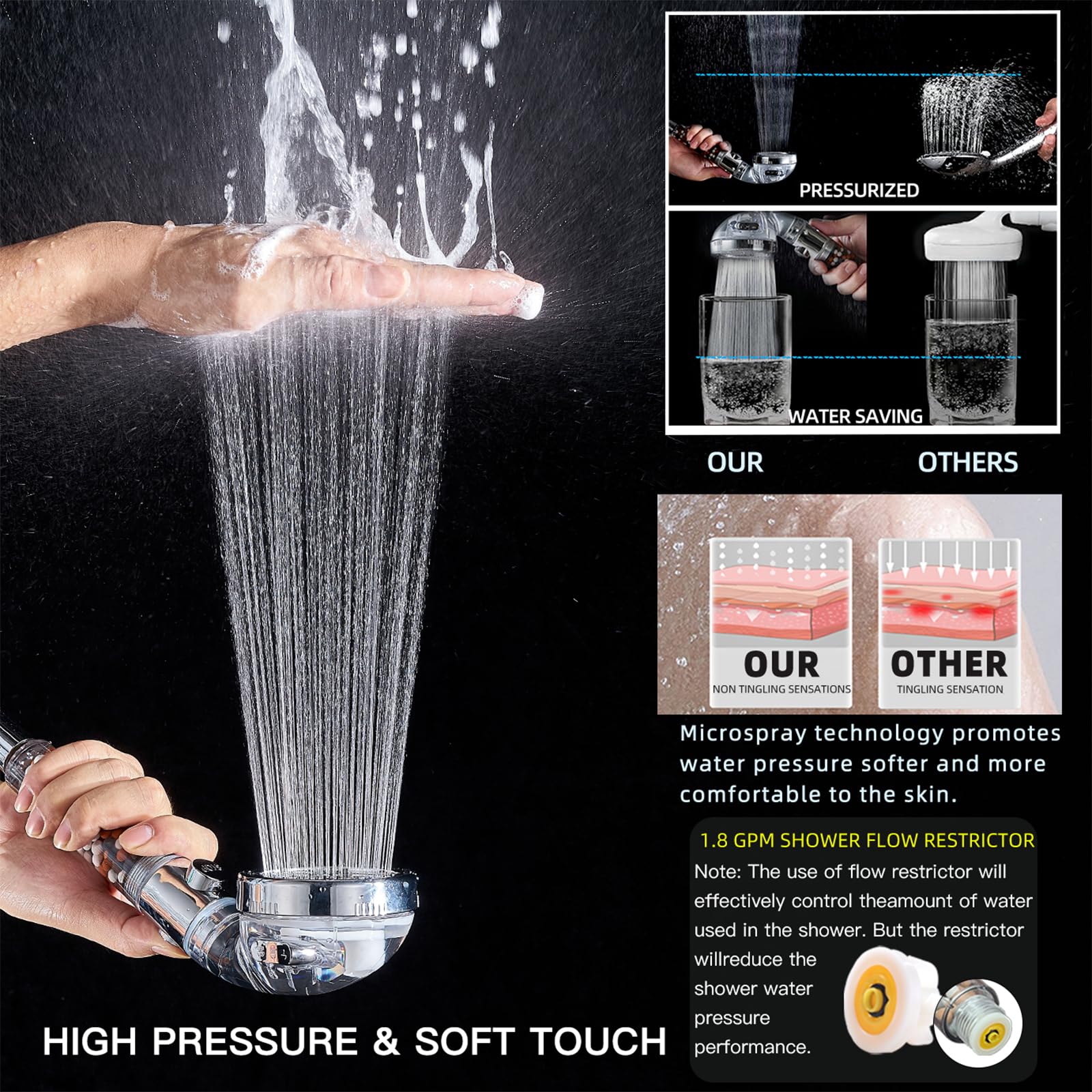 PumodTec mineral beads inside filter improving water quality and softness