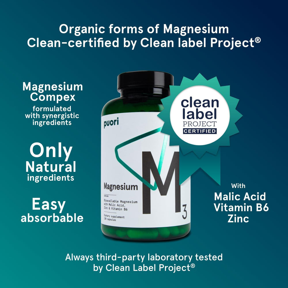 Puori M3 capsules close-up highlighting smooth vegan capsule texture
