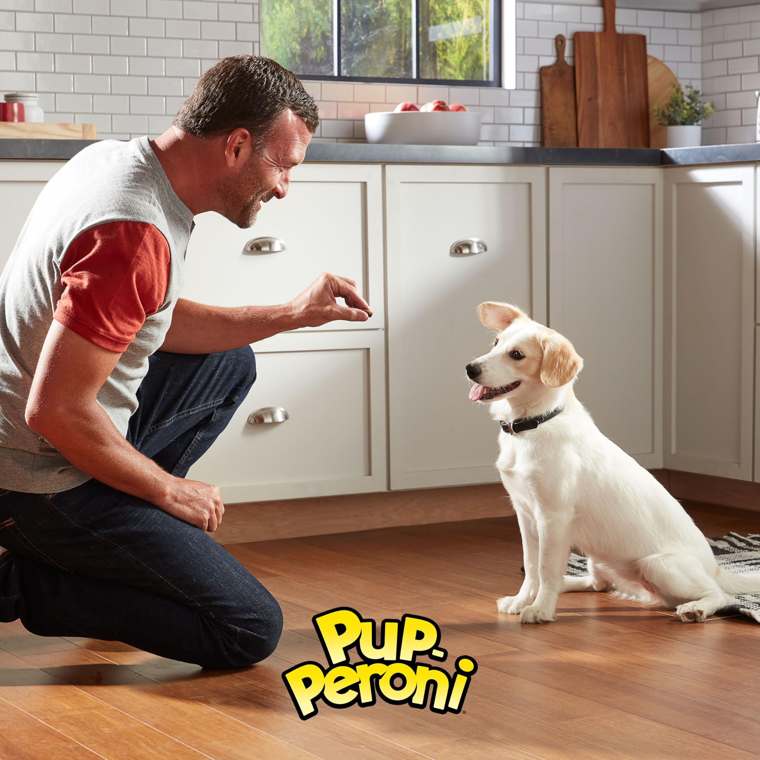 Pup-Peroni resealable bag open illustrating freshness and easy storage during training