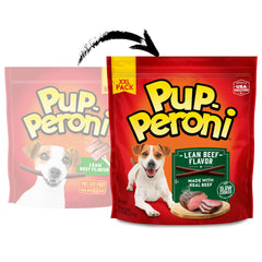 Pup-Peroni close-up of soft texture highlighting tenderness