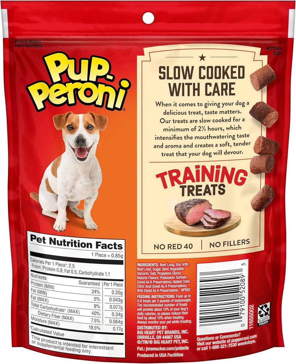 Pup-Peroni used in a training session with dog responding to reward and attention