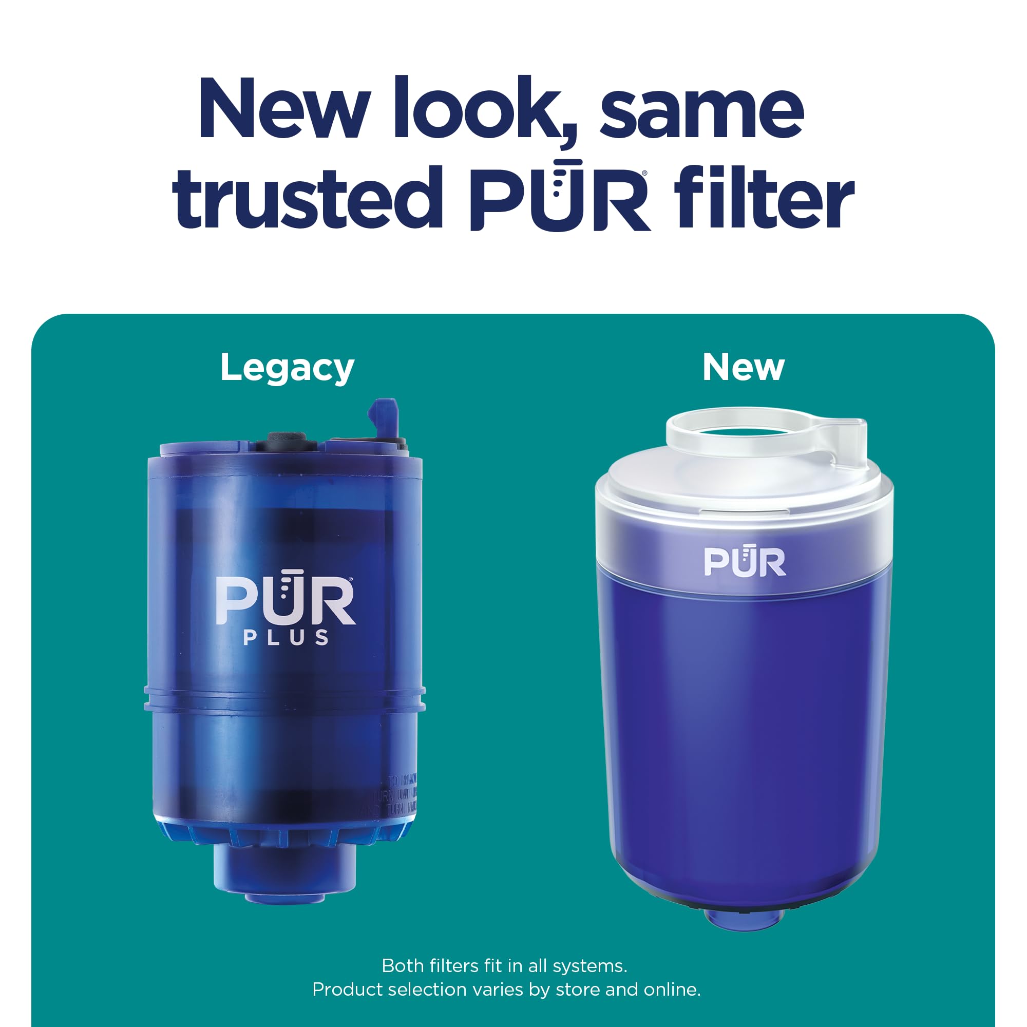 PUR filter pull-tab detail for easy replacement