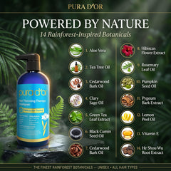 PURA D'OR rich lather texture demonstrating gentle cleansing and lightweight foam