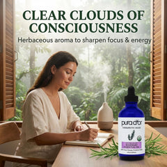 PURA D'OR droplet dispensing from bottle demonstrating controlled use benefit